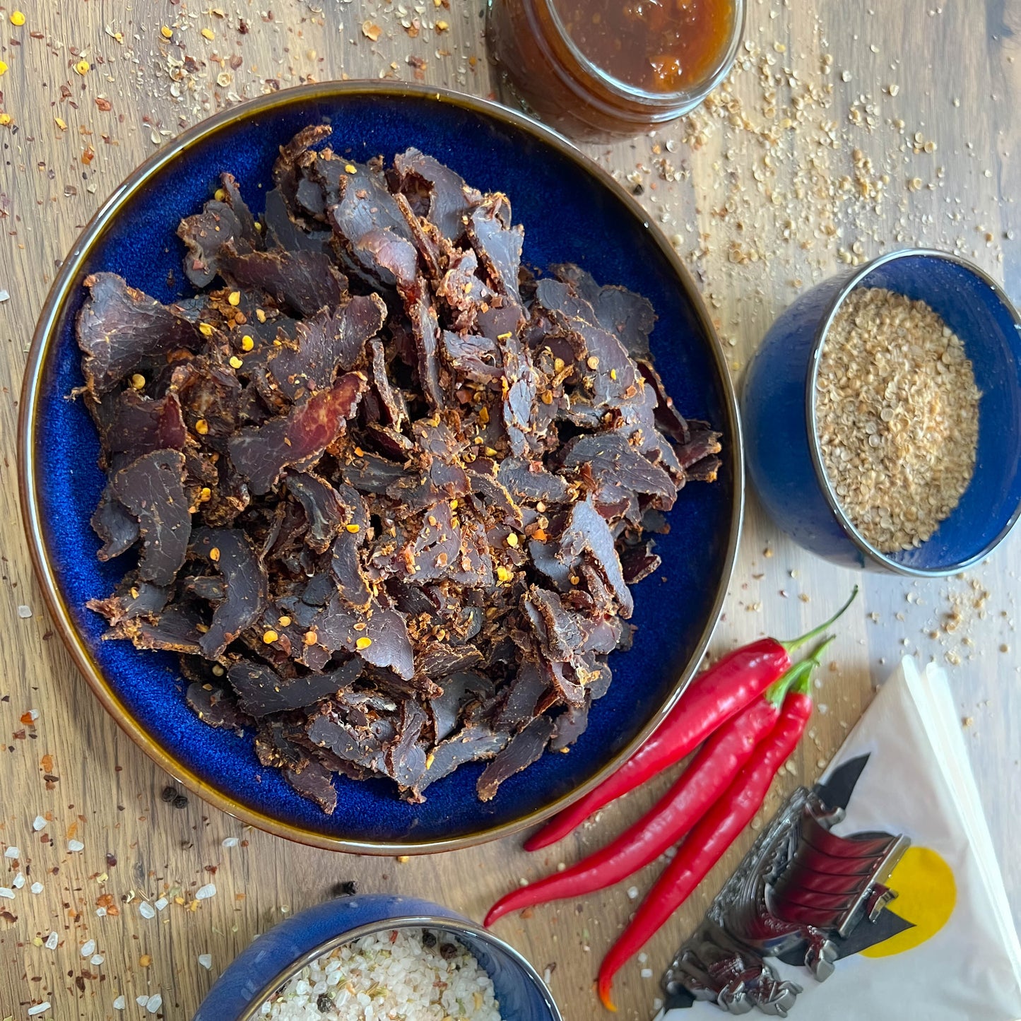 Chilli-Chutney Beef Biltong (150g sliced)